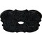 Ekena Millwork Flower Ceiling Medallion (Fits Canopies up to 6 1/4"), 29"OD x 3 5/8"ID x 1 3/8"P, Jet Black CM29FWBLF - alternate 4